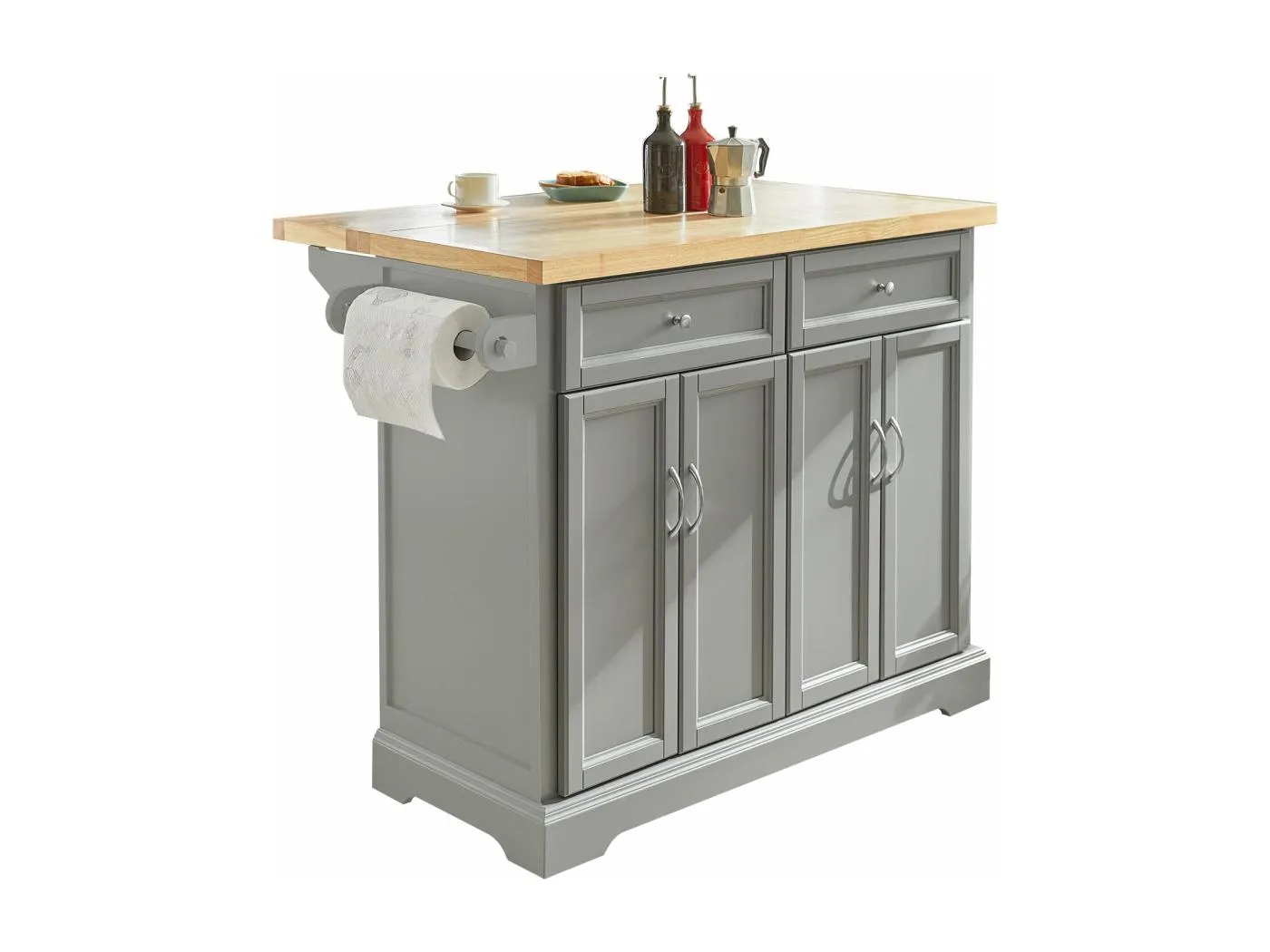 Kücheninsel FKW71-HG 115 x 92 x 71 cm Grau