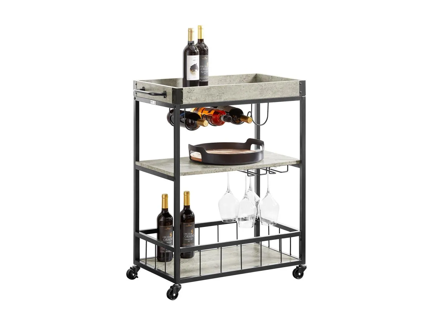 Servierwagen FKW56-HG 80 x 90 x 40 cm Grau