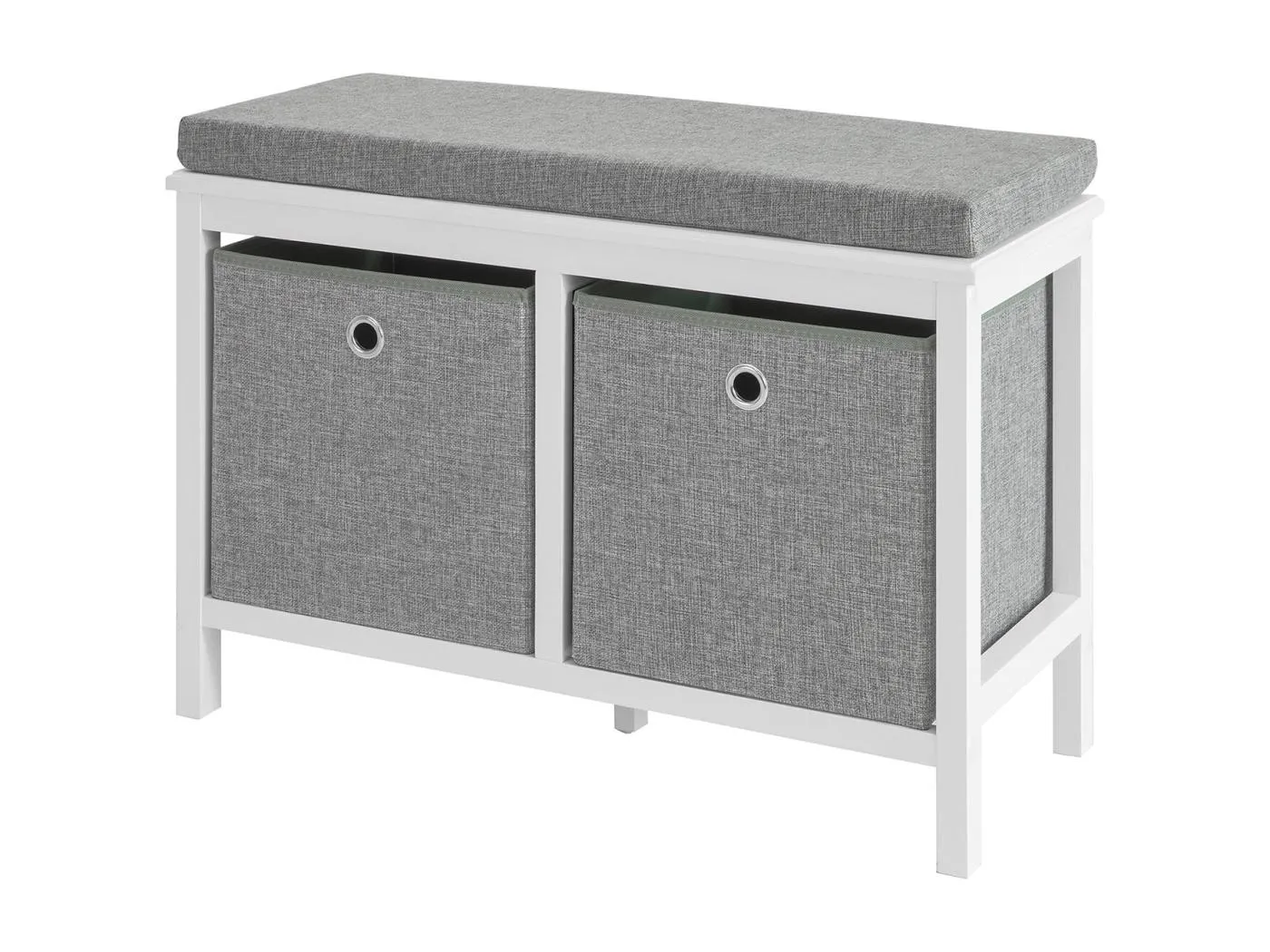 Schuhbank FSR81-HG 70 x 50 x 30 cm Weiß