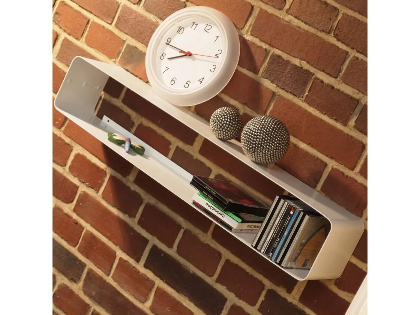 CD-REGAL CUBE 120 Metal, Lounge Design weiß