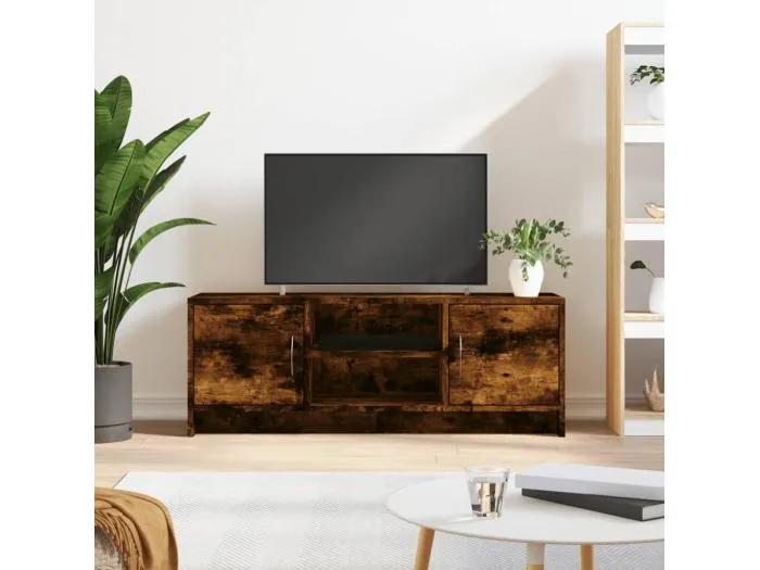 TV-Schrank Räuchereiche 102x30x37,5 cm Holzwerkstoff