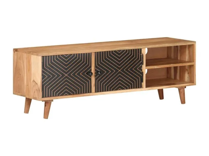 TV-Schrank 115x30x39 cm Massivholz Akazie