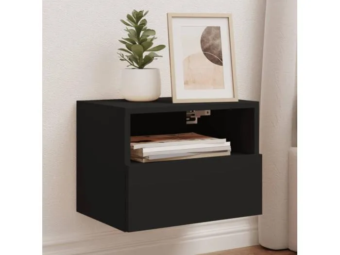 TV-Wandschrank Schwarz 40x30x30 cm Holzwerkstoff