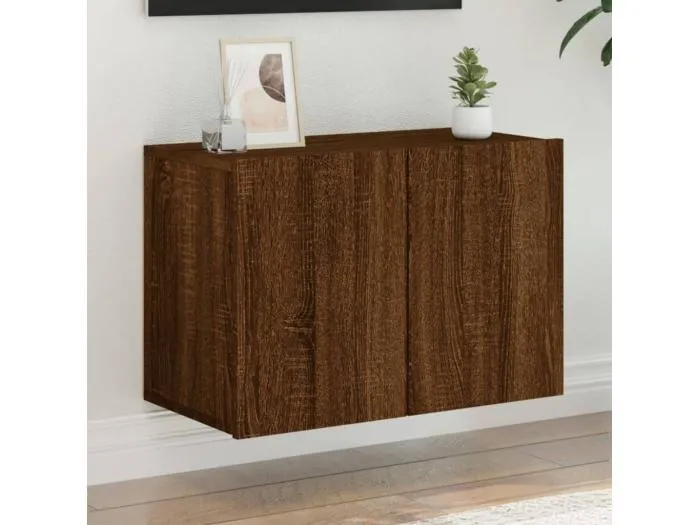 TV-Wandschrank Braun Eichen-Optik 60x30x41 cm