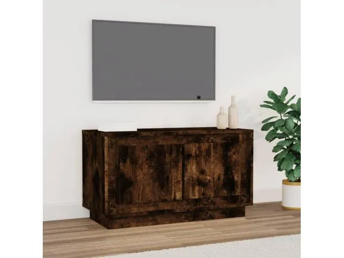 TV-Schrank Räuchereiche 80x35x45 cm Holzwerkstoff