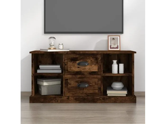 TV-Schrank Räuchereiche 99,5x35,5x48 cm Holzwerkstoff