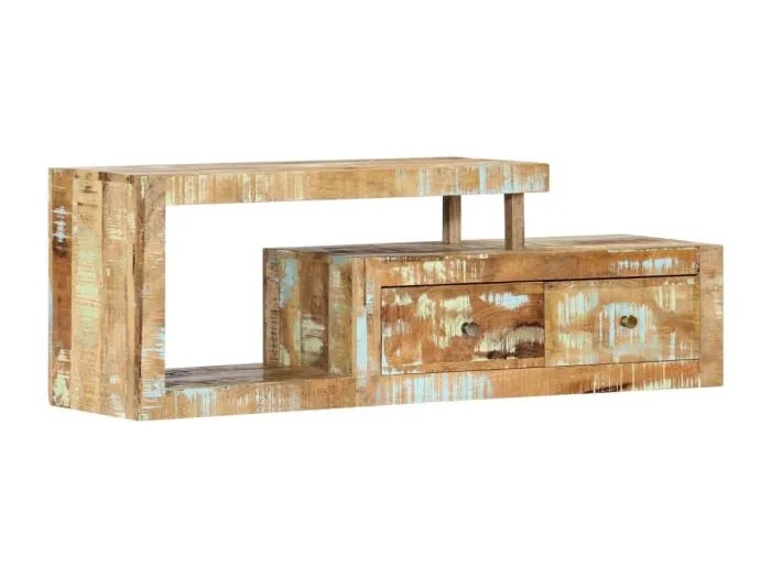 TV-Schrank 120x30x40 cm Altholz Massiv