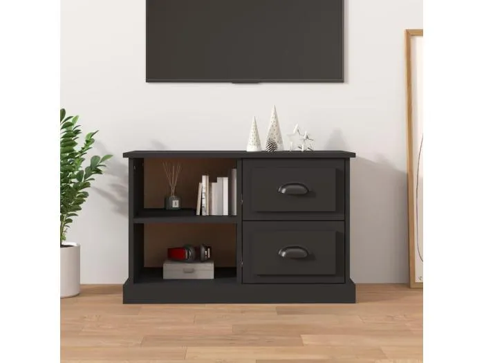 TV-Schrank Schwarz 73x35,5x47,5 cm Holzwerkstoff