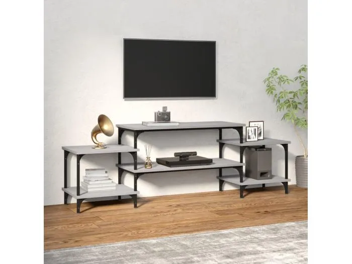 TV-Schrank Grau Sonoma 157x35x52 cm Holzwerkstoff