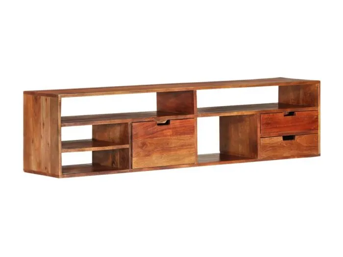 TV-Schrank 140x30x35 cm Massivholz Akazie