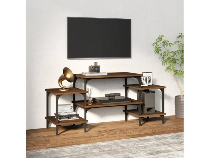 TV-Schrank Braun Eichen-Optik 117x35x52 cm Holzwerkstoff
