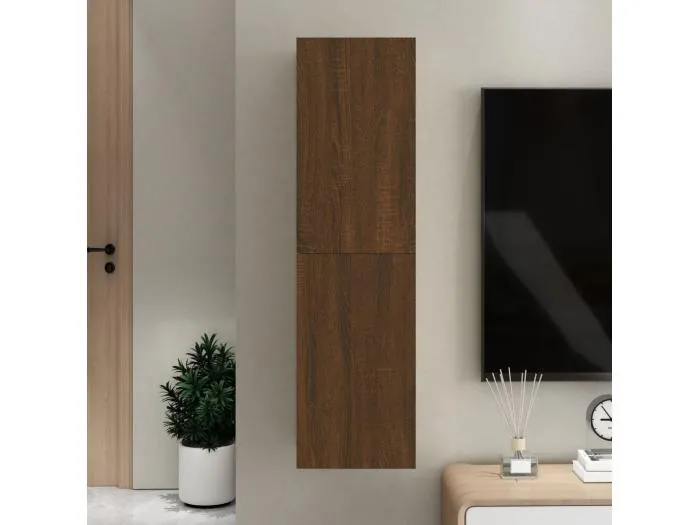 TV-Wandschrank Braun Eichen-Optik 30,5x30x110 cm