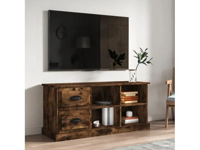 TV-Schrank Räuchereiche 102x35,5x47,5 cm Holzwerkstoff