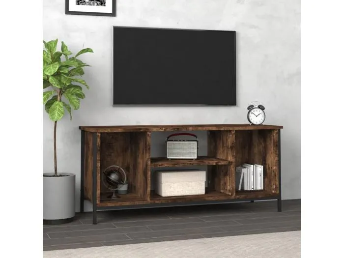 TV-Schrank Räuchereiche 102x35x45 cm Holzwerkstoff