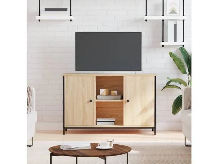 TV-Schrank Sonoma-Eiche 100x35x65 cm Holzwerkstoff