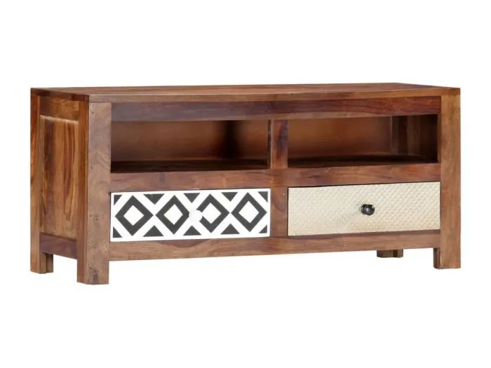 TV-Schrank 90x30x40 cm Massivholz Akazie