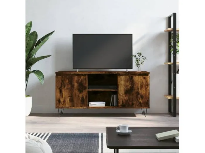 TV-Schrank Räuchereiche 104x35x50 cm Holzwerkstoff