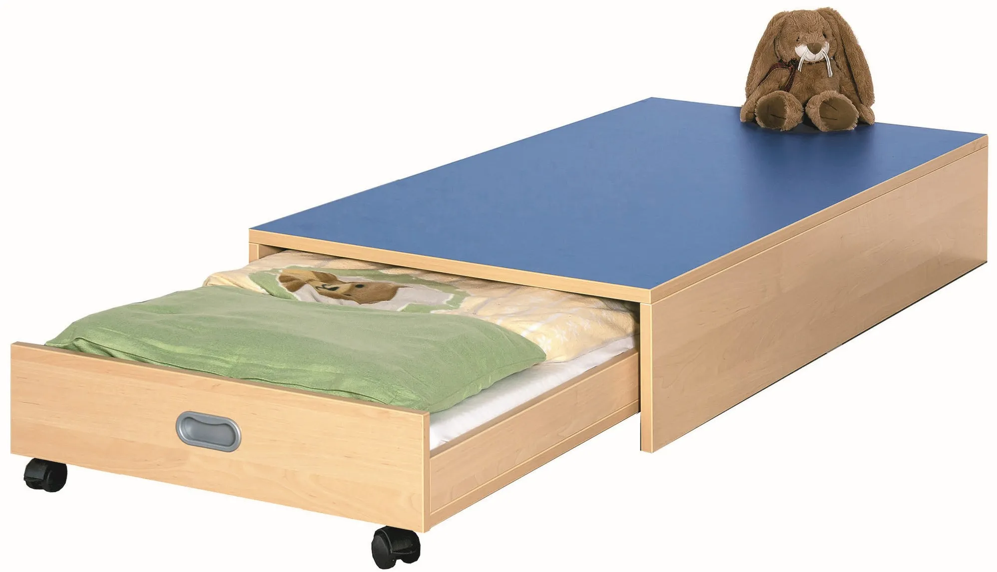 Podest mit Auszugsbett für 1 bis 3 Liegepolster