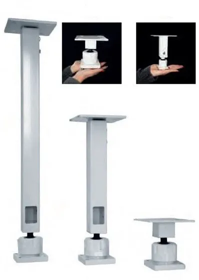 PeTa Deckenhalterung XL für Traversen, inkl. Half Coupler, 70-130 cm, weiß