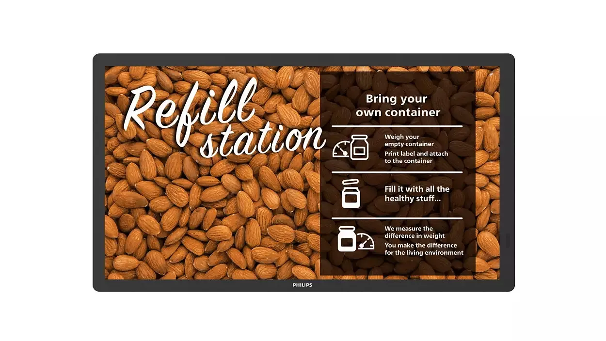 Philips 25BDL4150I/00 25,3" E-Paper Signage Display mit voller Farbwiedergabe und Android SoC-Prozessor