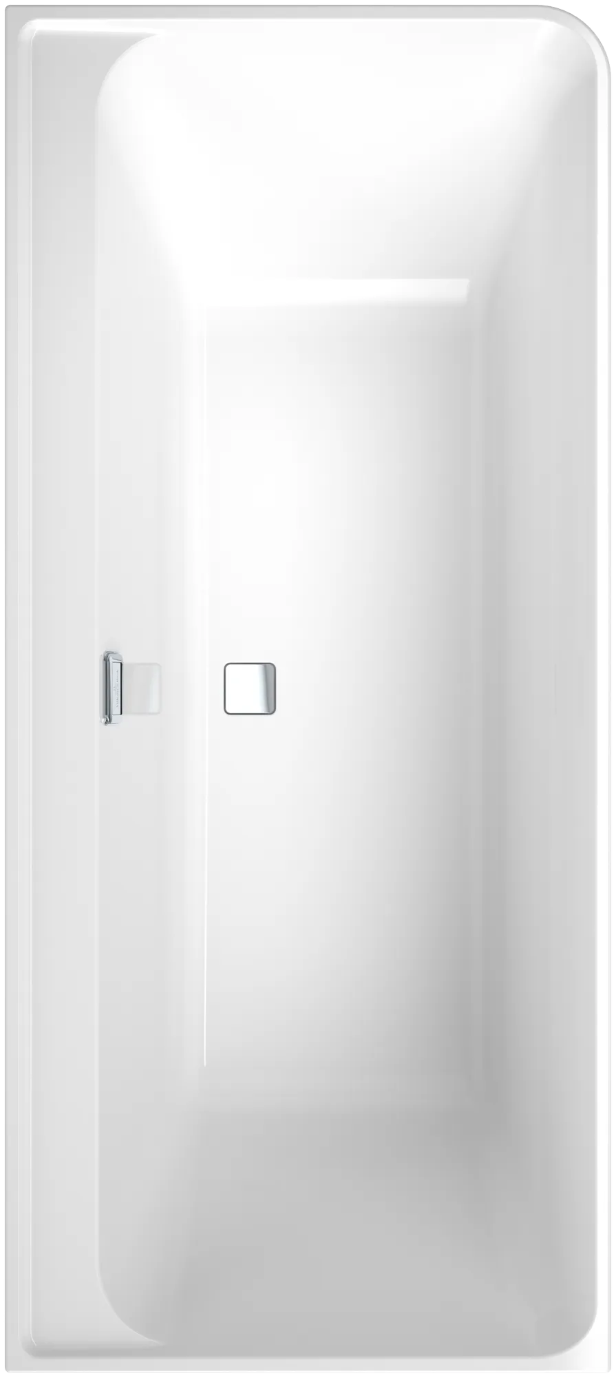 Villeroy & Boch Badewanne „Collaro“ vorwand rechteck 179 × 79 cm, links, Mittelablauf in Weiß Alpin