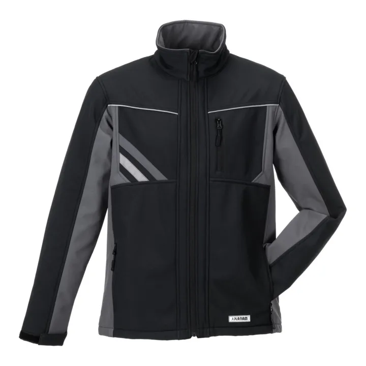 Planam Softshelljacke Jacke Highline Schwarz Schiefer Zink L Softshell Jacke     B-Ware