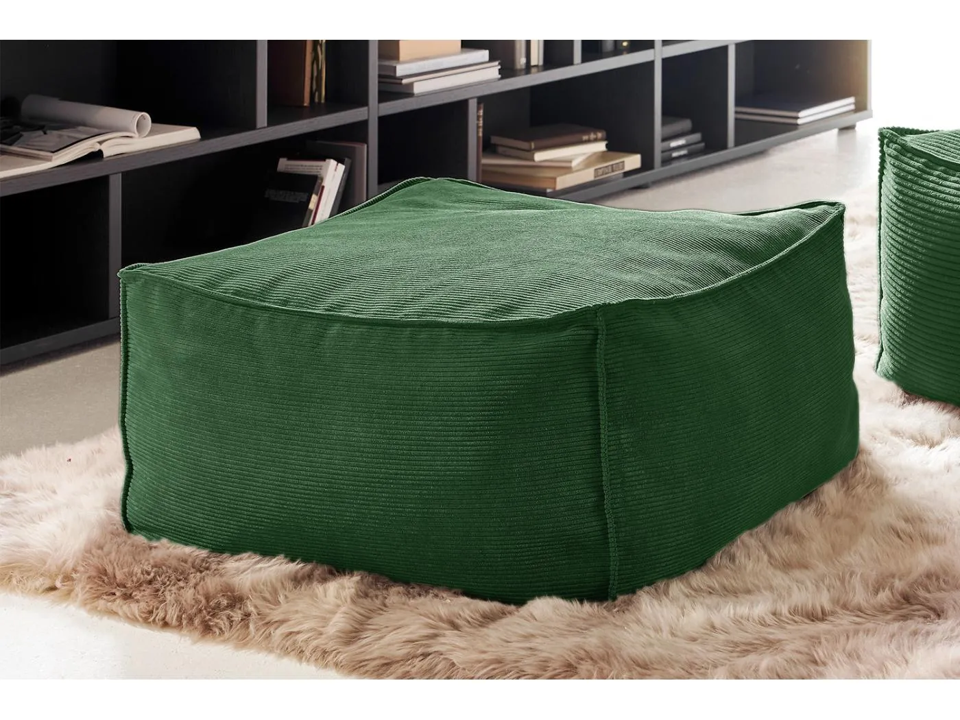 Hocker - Smaragdgrün Cord - ALEA