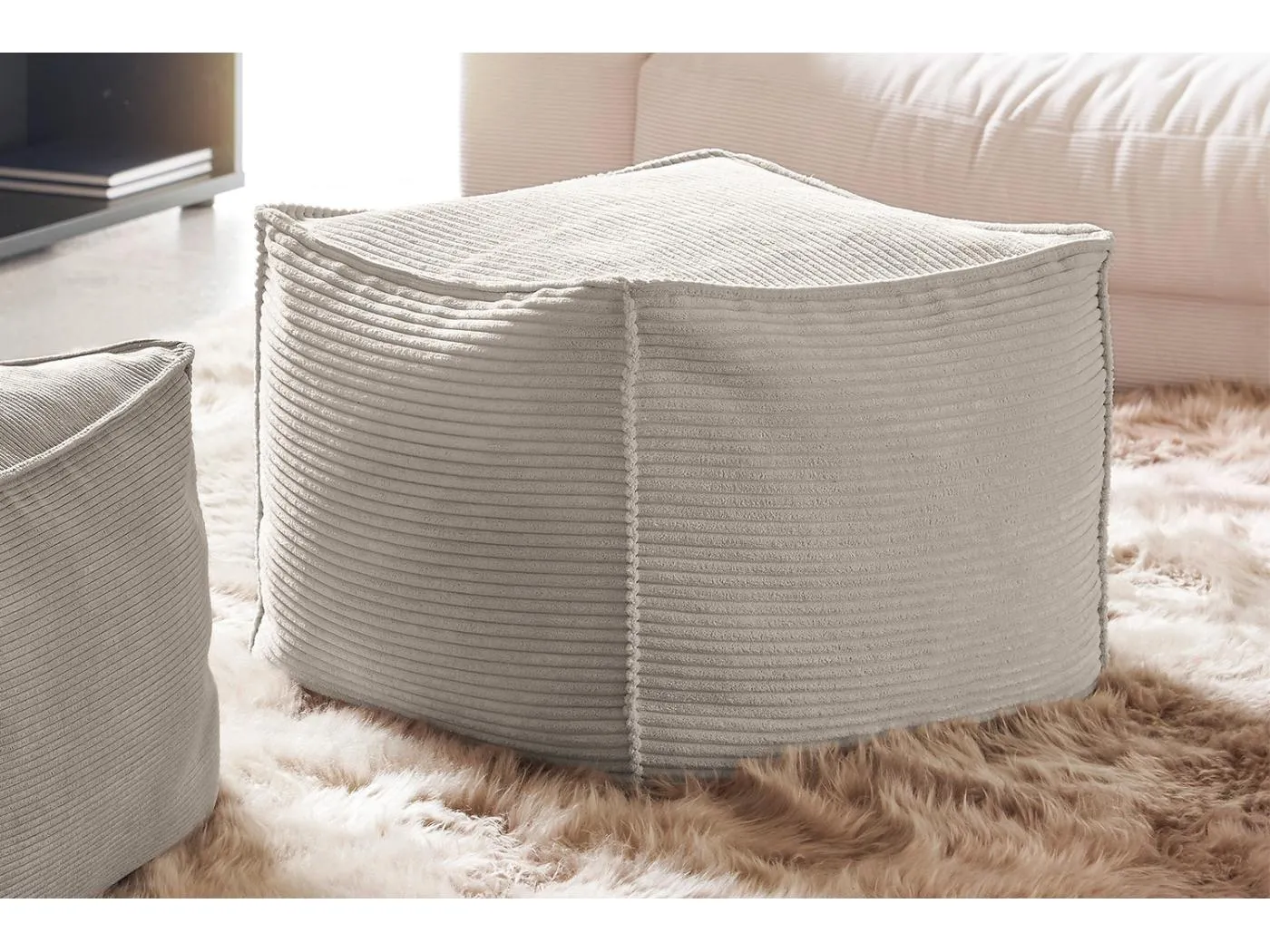 Hocker - Steingrau Cord - ALEA