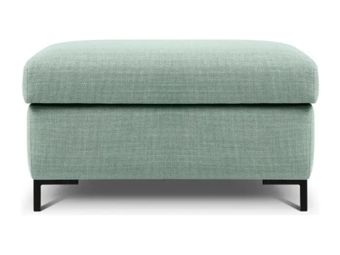 CXL by Christian Lacroix - Pouf mit Kasten "Yanis" Sitzer aus strukturiertem Stoff minze - 87x72x46cm