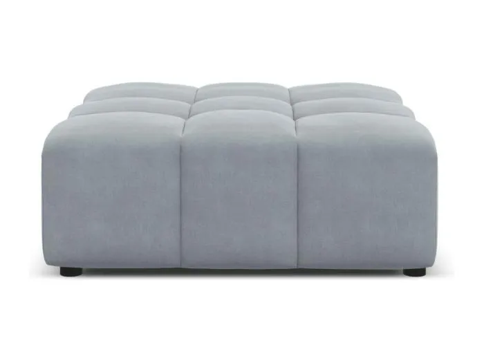 CXL by Christian Lacroix - Pouf "Luc" Sitzer aus Samt hellblau - 80x102x40cm