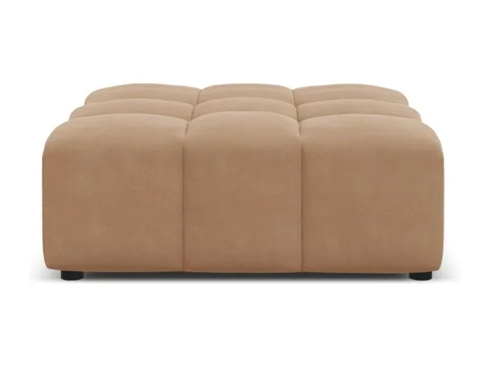 CXL by Christian Lacroix - Pouf "Luc" Sitzer aus Samt dunkelbeige - 80x102x40cm