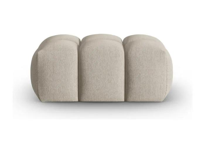 CXL by Christian Lacroix - Pouf "Lorella" aus strukturiertem Stoff sand - 85x60x40cm