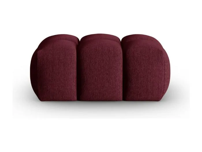 CXL by Christian Lacroix - Pouf "Lorella" aus strukturiertem Stoff burgundfarben - 85x60x40cm