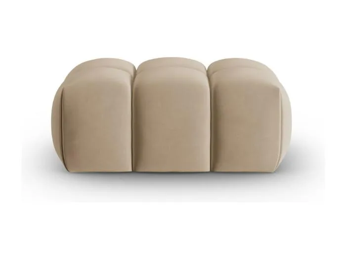 CXL by Christian Lacroix - Pouf "Lorella" aus Samt sand - 85x60x40cm