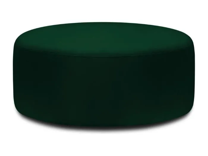 CXL by Christian Lacroix - Drehpouf "Adam" Sitzer aus Samt flaschengrün - 80x80x36cm