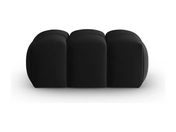 CXL by Christian Lacroix - Pouf "Lorella" aus Samt schwarz - 85x60x40cm