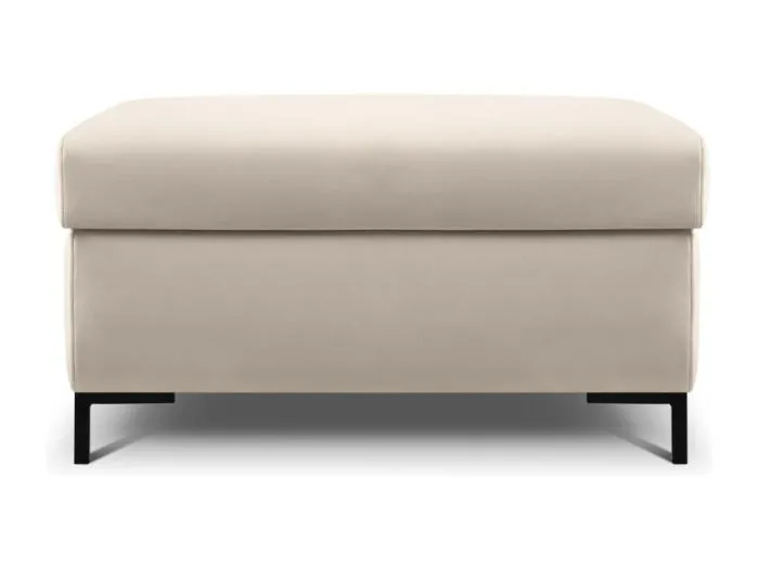 CXL by Christian Lacroix - Pouf mit Kasten "Yanis" Sitzer aus Samt beige - 87x72x46cm