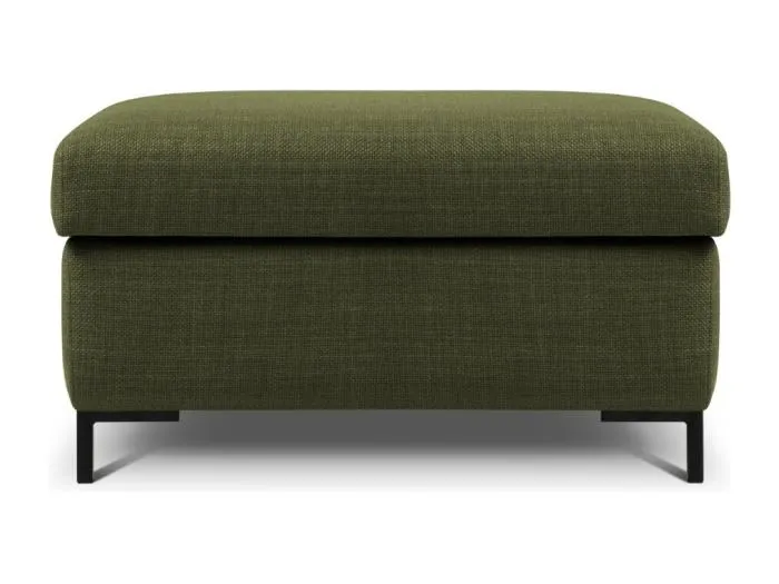 CXL by Christian Lacroix - Pouf mit Kasten "Yanis" Sitzer aus strukturiertem Stoff grün - 87x72x46cm