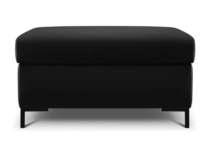 CXL by Christian Lacroix - Pouf mit Kasten "Yanis" Sitzer aus Samt schwarz - 87x72x46cm