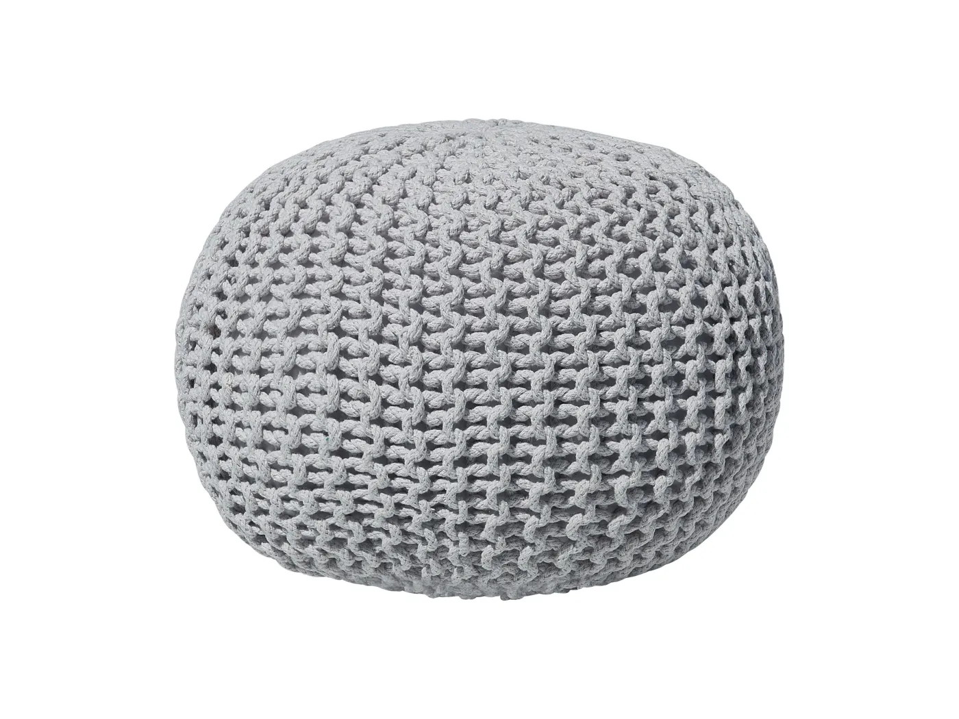 Trendy Ottoman in Hellgrau Baumwolle 50x35 cm Conrad