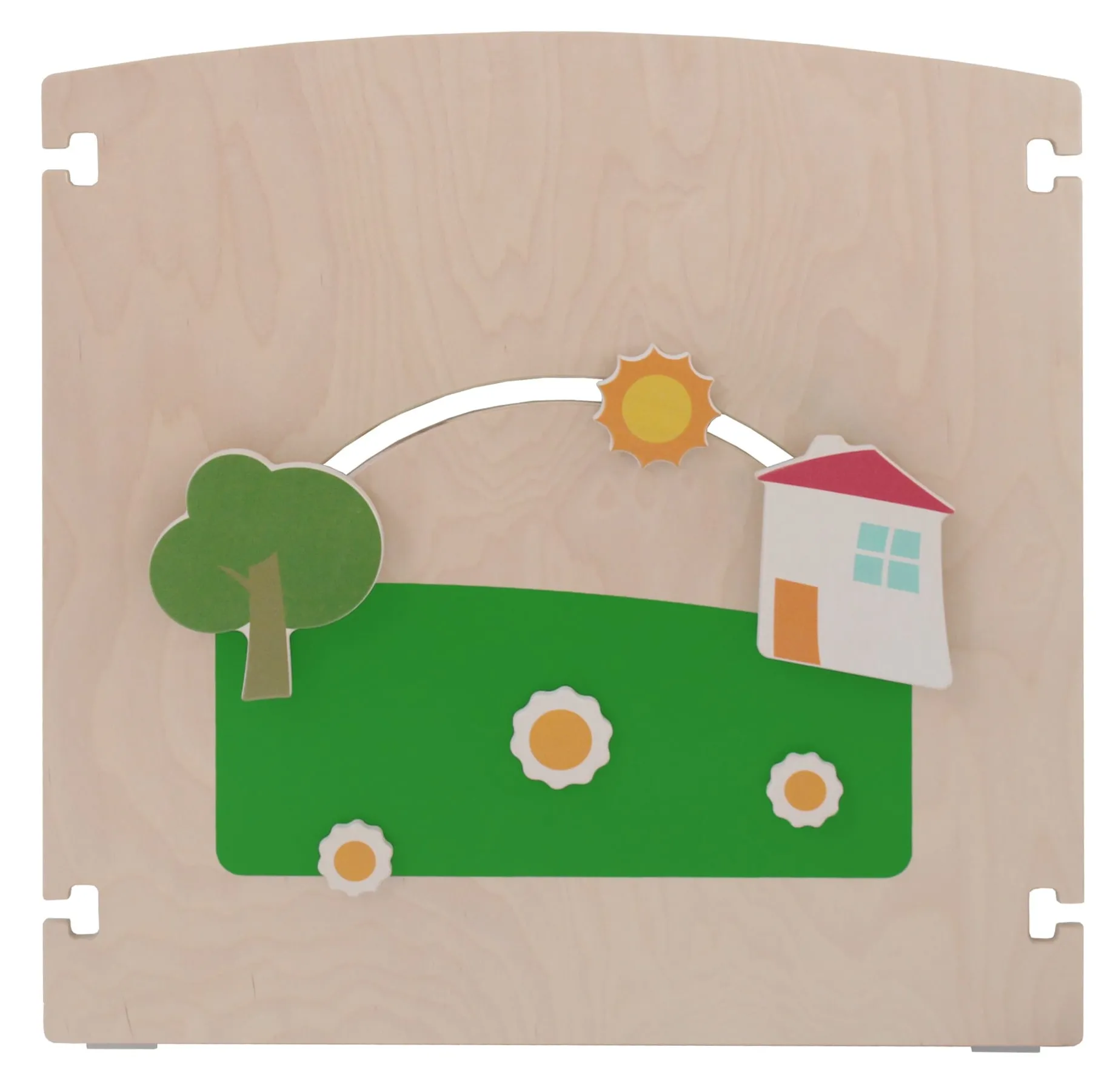 Holz Klang & Spiel Raumteiler "Gartenhaus"