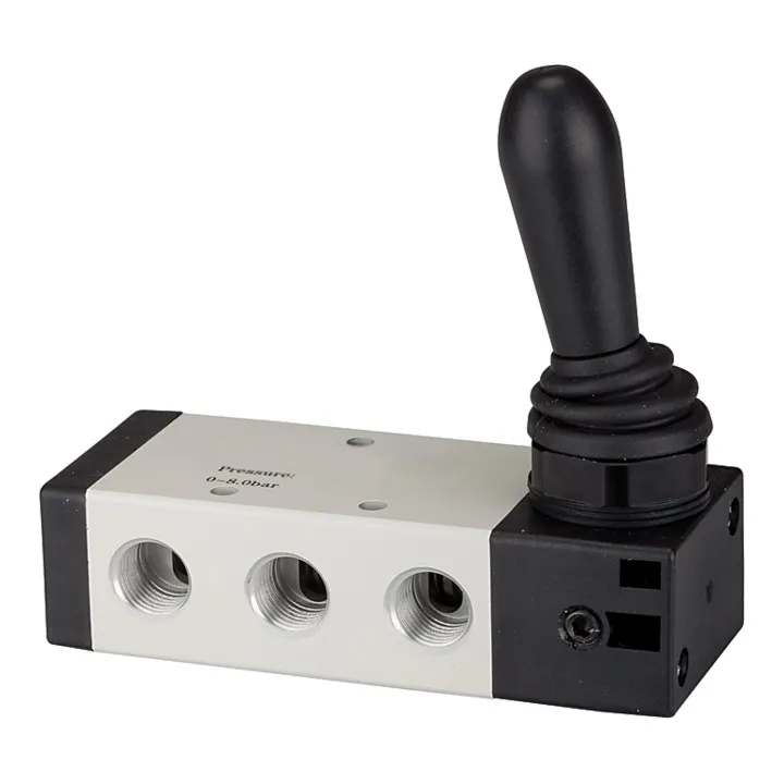 Riegler 5/2 Wegeventil Handhebelbetätigung Steuerung Pneumatikventil Rastend B-Ware