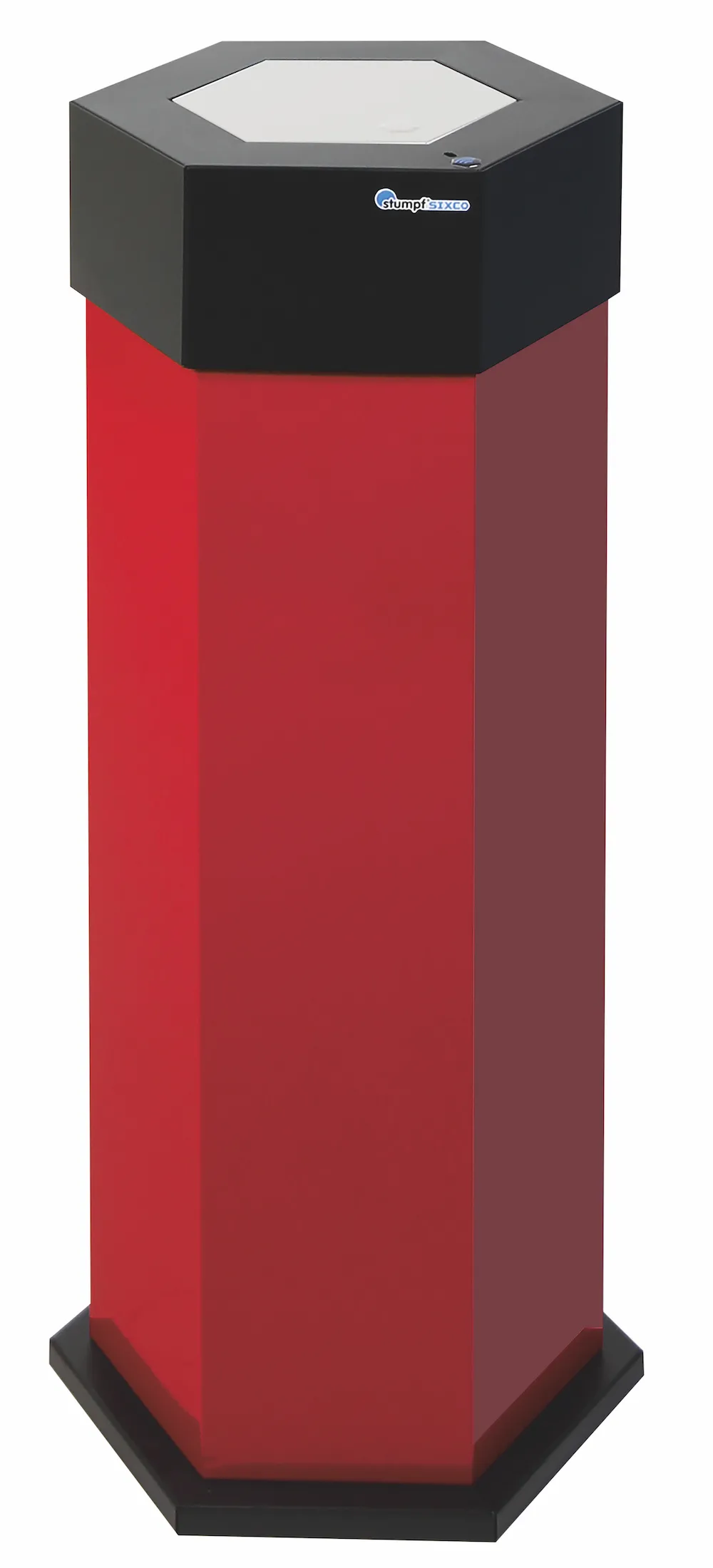 Abfallsammler mit offener Einwurfsöffnung | 45 Liter, HxBxT 83x32,5x37,5cm | Rubinrot