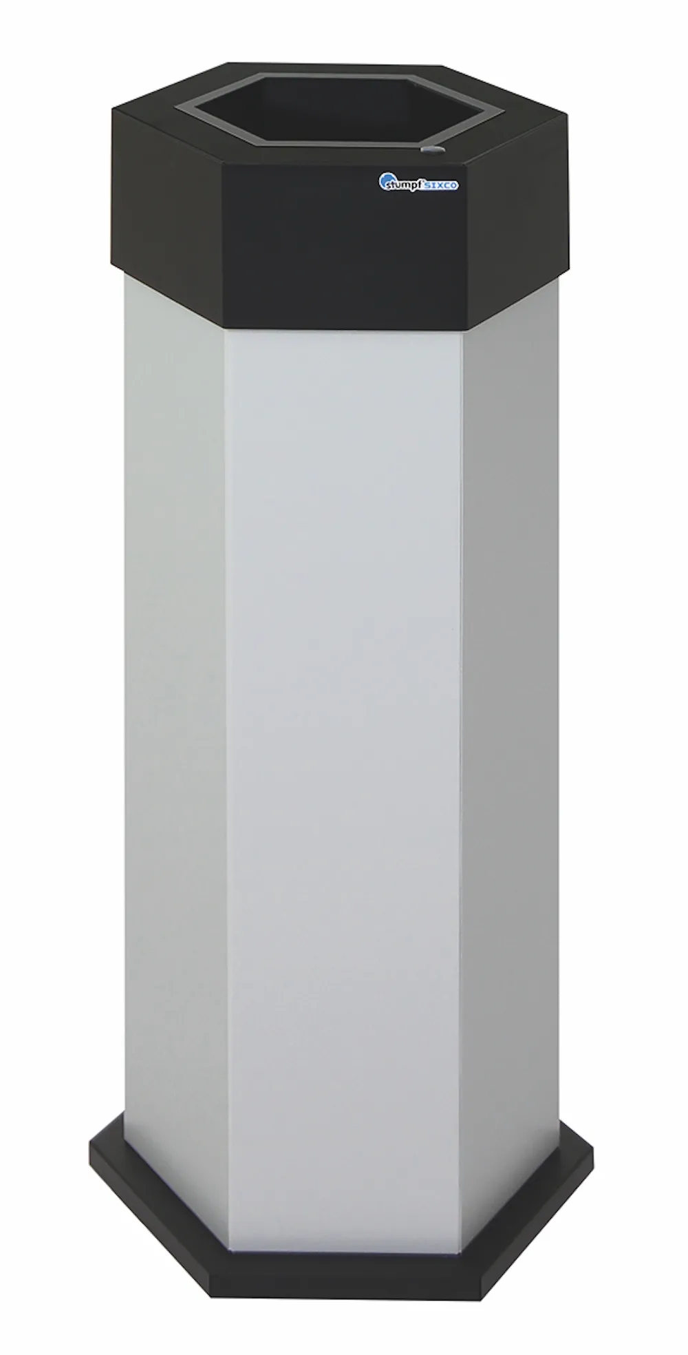 Abfallsammler mit offener Einwurfsöffnung | 45 Liter, HxBxT 83x32,5x37,5cm | Eisenglimmer