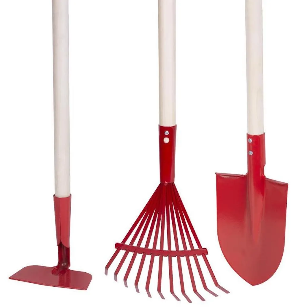 PROREGAL Gartenwerkzeug Set. Rake, Schaufel, Hacke, 900mm