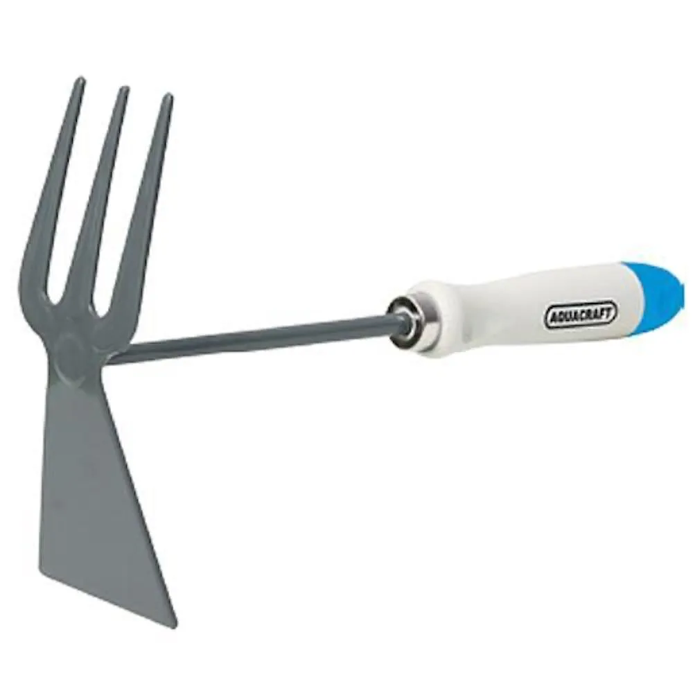 PROREGAL Gartenhacke doppelt 3 Zinken 30 cm Aquacraft, pvc ergonomische Hände