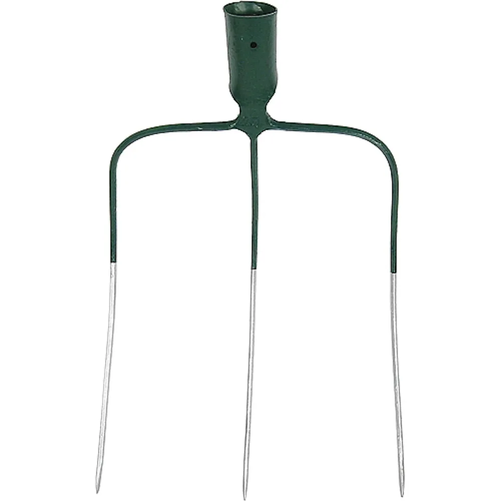 PROREGAL Dunggabel Mistgabel Mistforke Heugabel Streugabel, 3 Zinken, Ohne Stiel