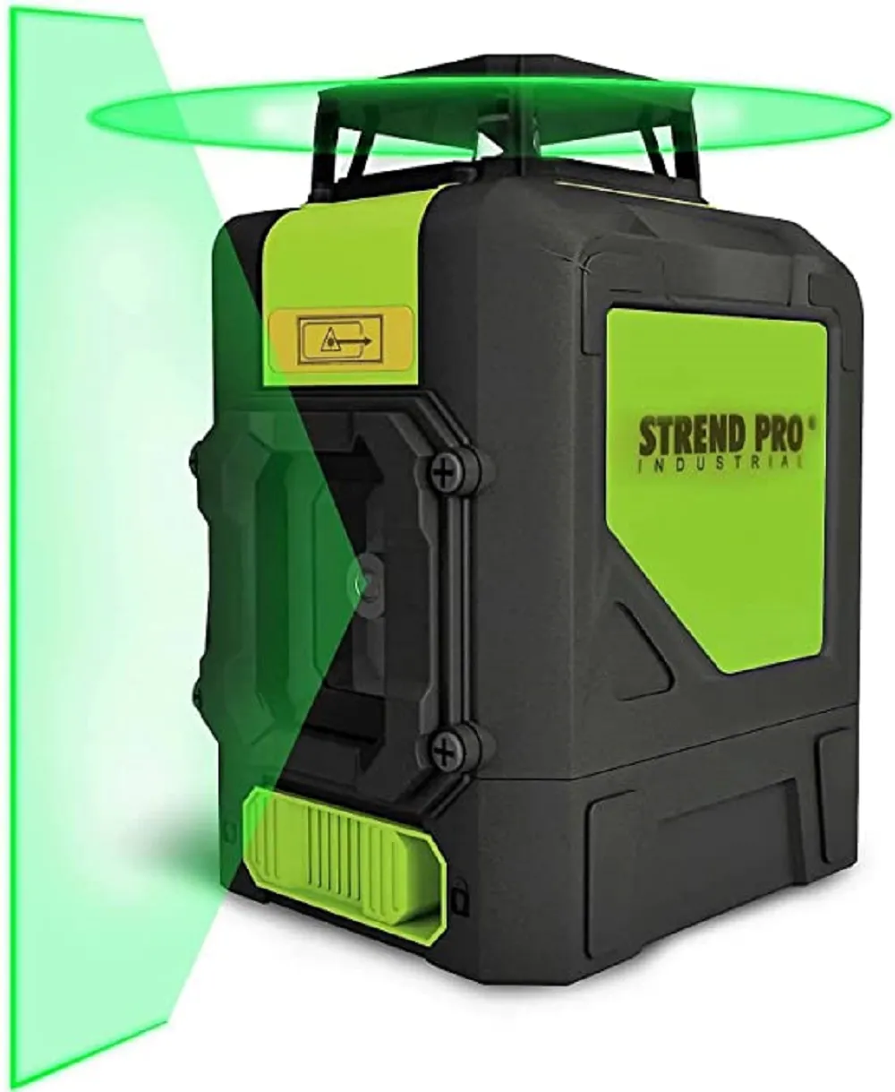 MATRIX 360-Grad-Profi-Kreuzlinienlaser | Selbstnivellierende High-Visibility-Technologie | 4x LI-ION Batterien | Grün