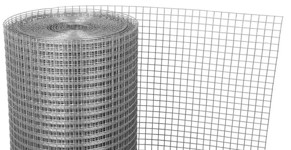 PROREGAL Drahtzaun, Drahtnetz, Quadrat, verzinkt 16x16x1,2mm H-1m