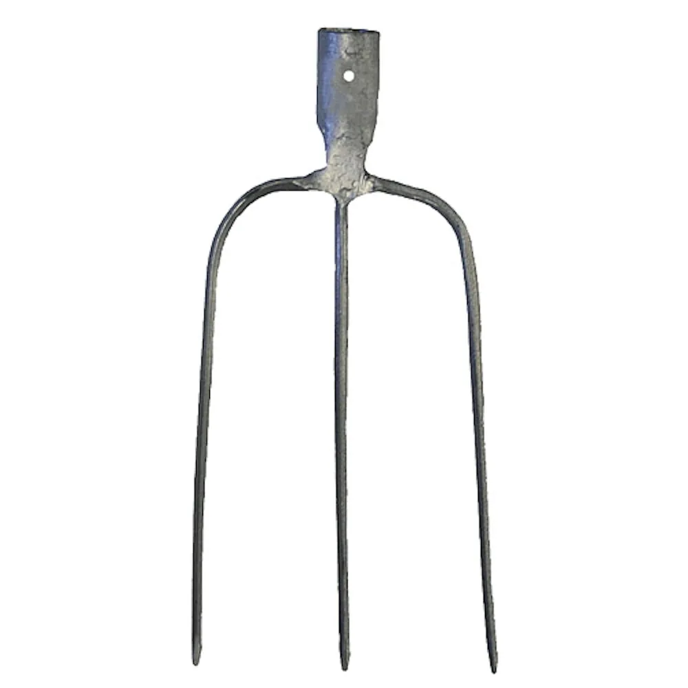 PROREGAL Dunggabel Mistgabel Mistforke Heugabel Streugabel 3 Zinken, pulverbeschichtet, mit Griff